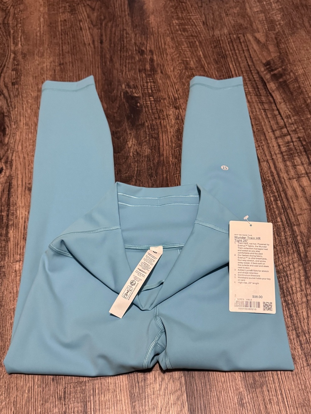 Lululemon Wunder Train HR Tight 25” - Washed Blue